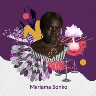 Collage of Mariama Sonko