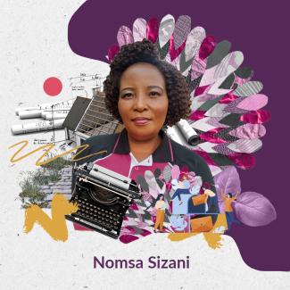 Collage of Nomsa Sizani