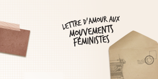  Bannière de site Web por Lettres d'amour aux mouvements féministes, avece Bannière de site Web avec des chutes de papier kraft
