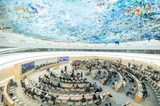General view of the 51st session of the Human Rights Council. Palais des Nations, room XX, Geneva, Switzerland. September 12, 2022. UN Photo by Pierre Albouy