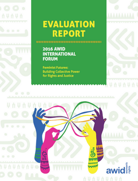 2016 AWID Forum Evaluation Report cover